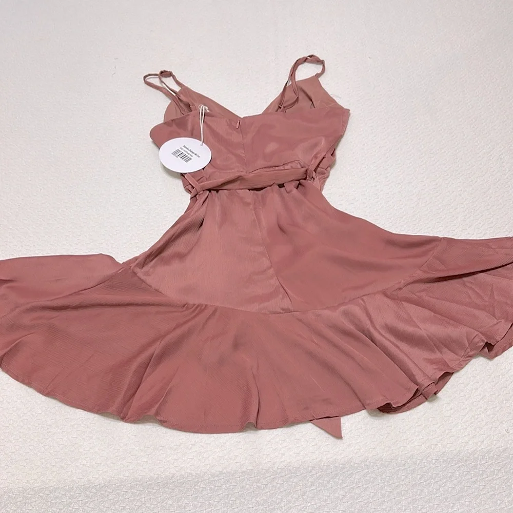Princess Polly Watermelon Champagne Mini Elegant Dress, Size US 4 - Picture 12 of 12
